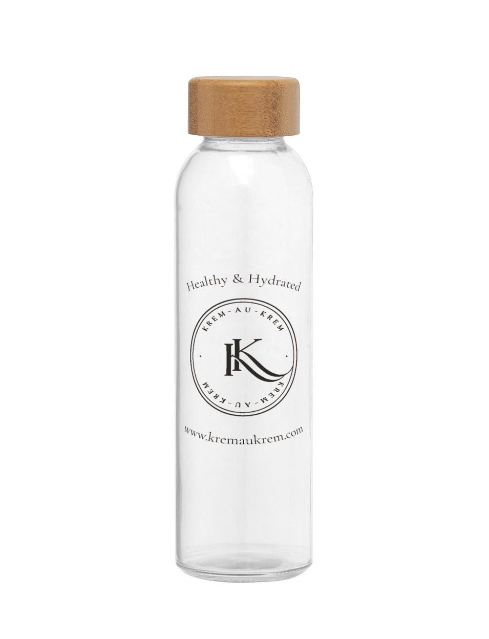 Krem Glass Water Bottle